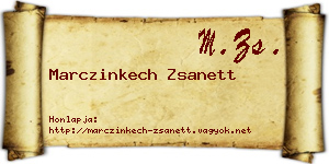 Marczinkech Zsanett névjegykártya